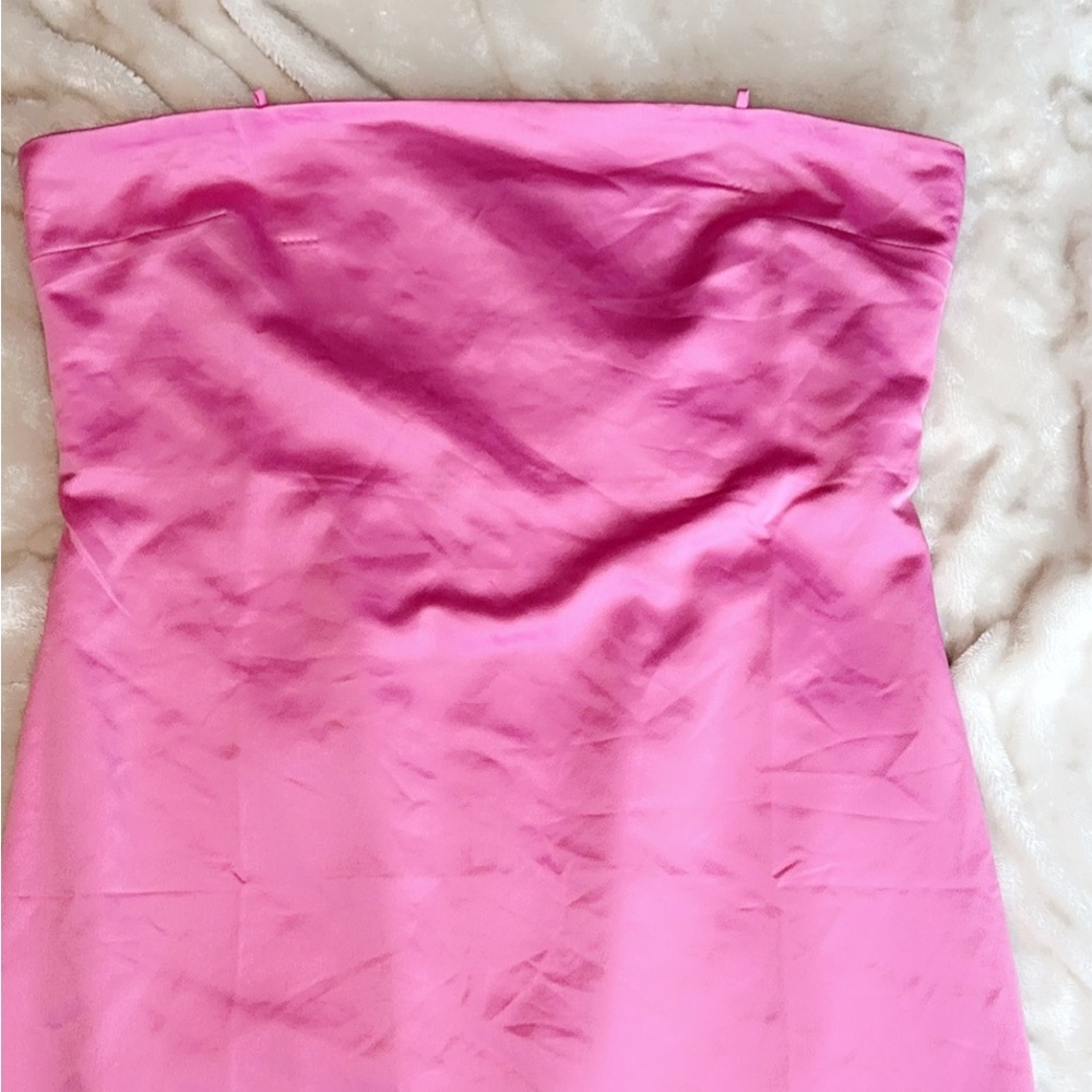 Nwt pink strapless Topshop dress